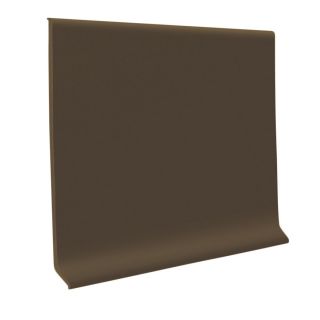 FLEXCO 4 in W x 50 ft L Chocolate Thermoplastic Rubber Wall Base