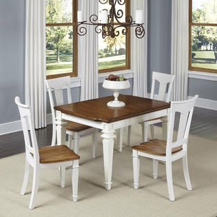 Home Styles Oak and White Americana 5PC Dining Set   Home   Furniture
