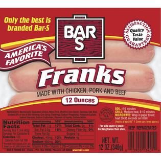 Bar S Franks, 12 oz (340 g)   Food & Grocery   Deli   Hot Dogs