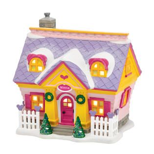 Dept 56 Disney Minnies House Christmas Village Figurine   
