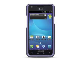 Samsung Galaxy S II/Attain I777 Purple Crystal Rubberized Case