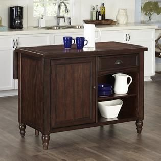 Home Styles Country Comfort Kitchen Island w/ Wood Top   Home