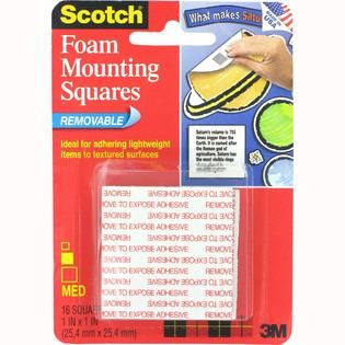 Scotchgard Removable Mounting Squares   Office Supplies   Tape