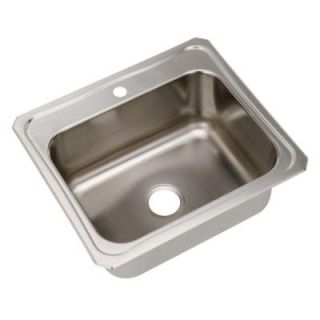 Elkay Celebrity Top Mount Stainless Steel 25 in. 1 Hole Single Bowl Kitchen Sink DCR2522101
