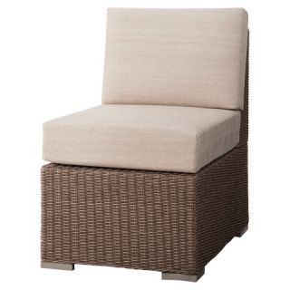 Threshold Heatherstone Wicker Patio Sectional Armless Chair