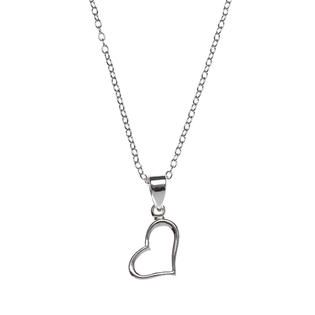Sterling Silver Open Heart Pendant   Jewelry   Pendants & Necklaces