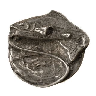 Anne at Home Fish and Field and Stream Pewter Matte Novelty Cabinet Knob