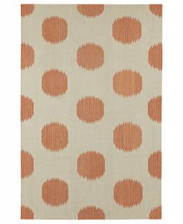 Capel Rugs, Genevieve Gorder NY Dot Flatweave 3631 810 Persimmon