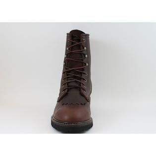 AdTec   Mens 9 Western Lacer Boots Tumble Brown
