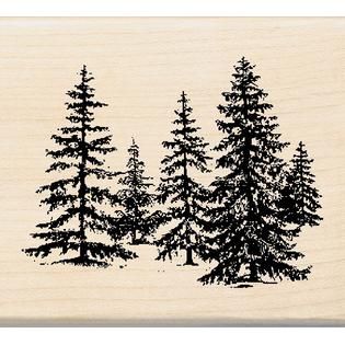 Inkadinkado Stand Pine Rubber Stamp W/Wood   Home   Crafts & Hobbies