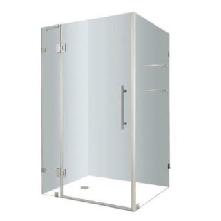 Aston Avalux GS 48 in. x 72 in. Frameless Shower Enclosure in Chrome with Glass Shelves SEN992 CH 4836 10