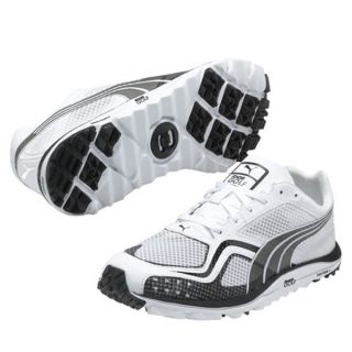 Puma Mens White Faas Lite Mesh Spikeless Golf Shoes   15523994