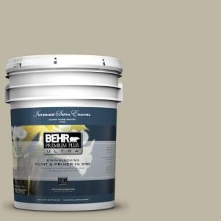 BEHR Premium Plus Ultra 5 gal. #780D 4 Koala Bear Satin Enamel Interior Paint 775405