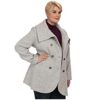 Jessica Simpson Plus Size JOFWH763 Coat Gray