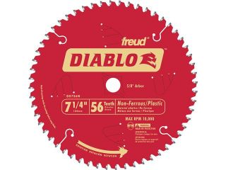 Freud D0756N 7 1/4" 56T Diablo™ Non Ferrous & Plastic Circular Saw Blade