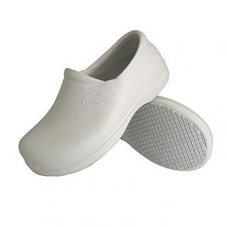 Genuine Grip Womens #385 White Slip Resistant Injection Clogs