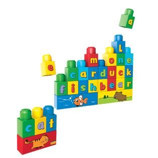 Mega Bloks Build ’n Learn ABC Spell First Builders   Toys & Games