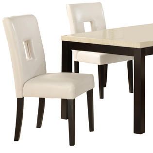 Oxford Creek  5 Piece White 60 inch Dining Set