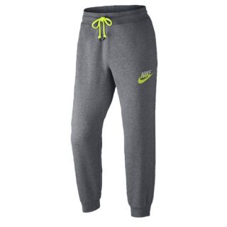 Nike AW77 Futura Cuff Fleece Pants   Mens   Casual   Clothing   Carbon Heather/Volt