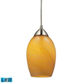 Titan Lighting Favela 1 Light Satin Nickel Ceiling Mount Pendant TN 8099