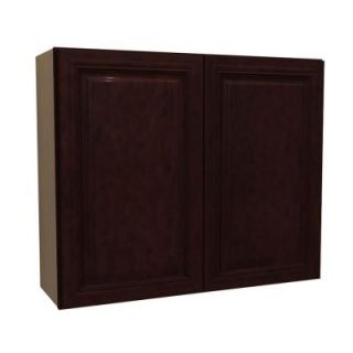 Home Decorators Collection 24x30x12 in. Somerset Assembled Wall Cabinet with 2 Doors in Manganite W2430 SMG