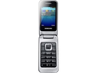 Samsung C3520 28MB Silver Unlocked GSM Quad Band Flip Camera Cell Phone 2.4"