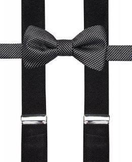 Alfani Spectrum Nailhead II Pre Tied Bow Tie and Suspender Set, Only