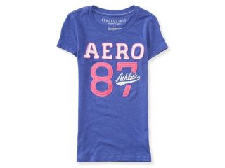 Aeropostale Womens Athletic 87 Embellished T Shirt 053 XS