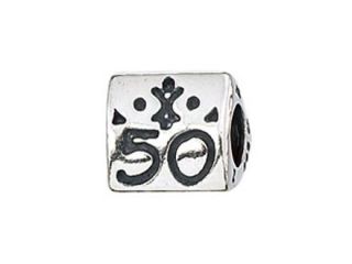 Genuine Zable (TM) Product. 925 Sterling Silver Number 350 Charm.