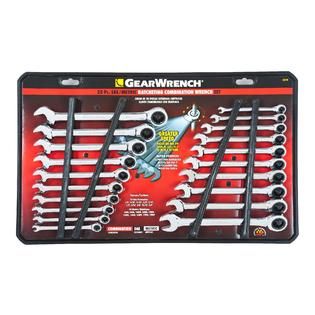 GearWrench  20PC Combination Ratcheting Wrench Set, SAE/MM