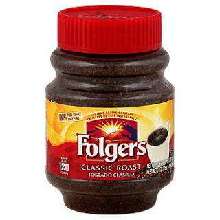 Folgers Coffee, Instant, Classic Roast, 8 oz (226g)   Food & Grocery