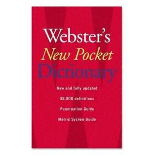 Houghton Mifflin Webster's New Pocket Dictionary Dictionary Printed Book   English   Published On 2007 August 28   Book   336 Pages (1019934)