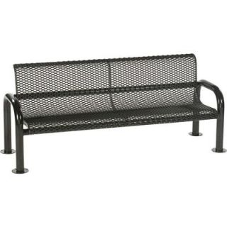 Tradewinds Harmony 6 ft. Black Commercial Bench HD D024NC BK