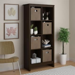 Dorel Home Furnishings 8 Cube Resort Cherry Storage Cubby Bookcase