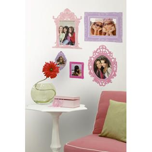 RoomMates Pink & Purple Frames Peel & Stick Giant Wall Decals