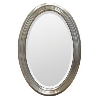 Silver Resin Frame Oval Mirror  ™ Shopping   Great Deals
