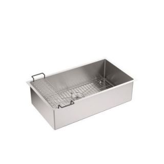 KOHLER Strive Undermount Stainless Steel 32 in. Single Bowl Kitchen Sink K 5285 NA   Mobile