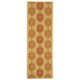 Safavieh Courtyard Natural/Red 2 ft. 3 in. x 6 ft. 7 in. Runner CY2720 3701 27