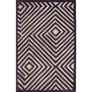 Rugs America Gramercy Plum Maze Rectangular Indoor Tufted Area Rug (Common 8 x 10; Actual 90 in W x 114 in L)