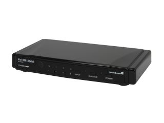 StarTech VS410HDMIE 4 to 1 HDMI Video Switch with Remote Control