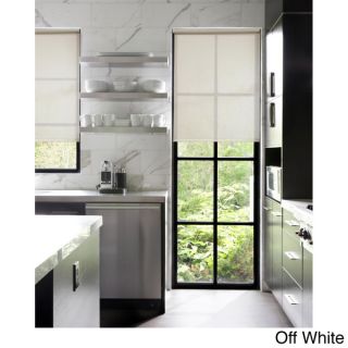 Aurora Home Premium Grey Linen Look Roller Window Shade