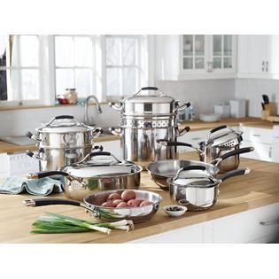 Kenmore  14Pc Stainless Steel Cookware Set