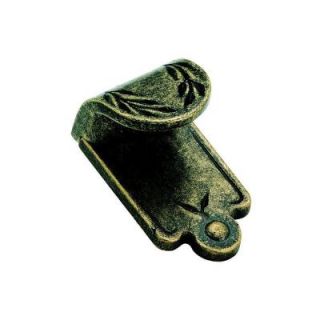 Amerock Inspirations 1 in. Weathered Brass Leaf Finger Pull BP1583 R2