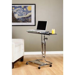 Calico Designs Clear Glass Laptop Cart with Mouse Pad   14756791