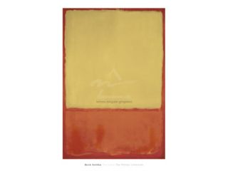 The Ochre (Ochre, Red on Red), 1954 Poster Print by Mark Rothko (30 x 43)