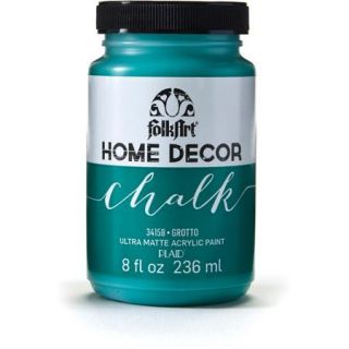 FolkArt Home Decor Ultra Matte Finish Chalk Acrylic Paint Colors by Plaid   Grotto, 8 oz.