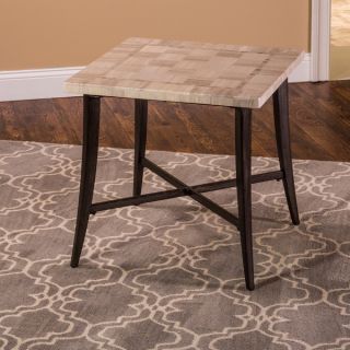 Safavieh Bedford Wicker Accent Wood Top End Table