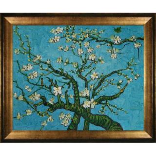 16 in. x 20 in. Branches of an Almond Tree in Blossom Hand Painted Framed Oil Painting VG2616 FR 994616X20