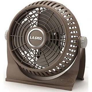 Lasko Breeze Machine 10 In. Brown Pivoting Floor/Table Fan—