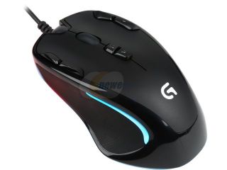 Open Box Logitech G300S 910 004360 Black 9 Buttons 1 x Wheel USB Wired Optical 2500 dpi Gaming Mouse